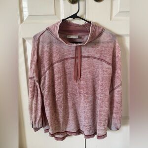Anthropologie Acid Wash Pullover Layering Piece